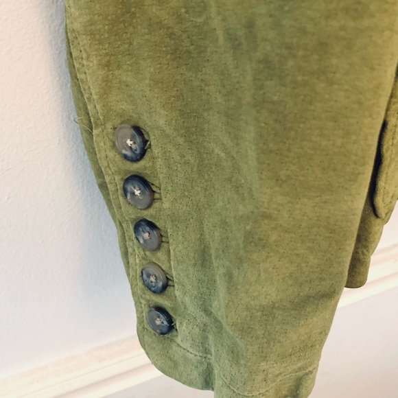 MARSHALL FIELDS
Genuine Suede Leather Button Jacket, oak/moss green - Picture 5 of 7